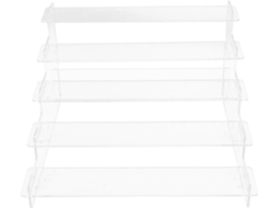 Expositor De Acrílico Transparente Vosarea 25cm Com 5 Níveis Para Joias, Perfumes E Objetos De Decoração Organizador