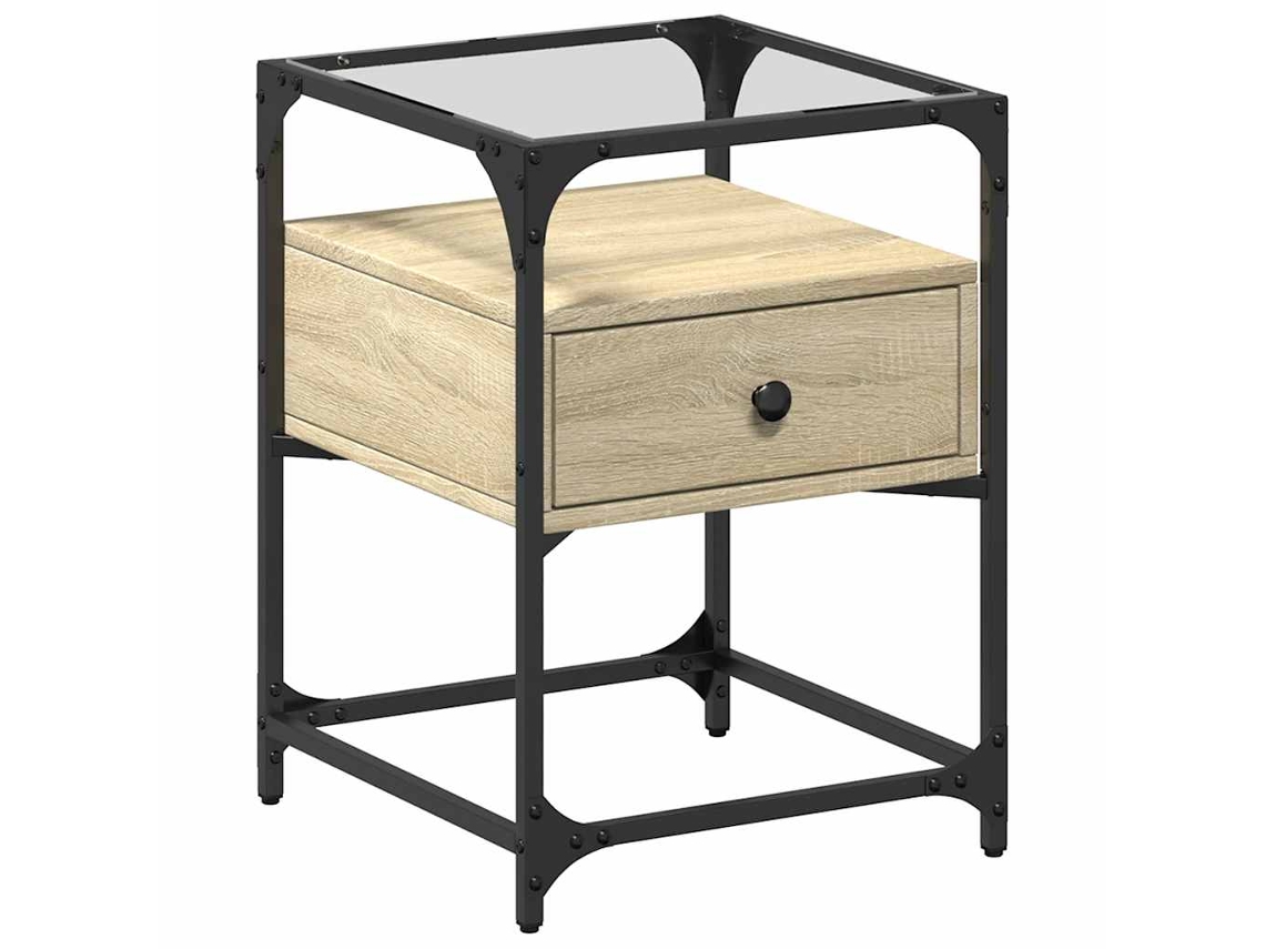 Maison Exclusive - Mesa De Cabeceira 40x40x55 Cm Derivados Madeira Carvalho Sonoma