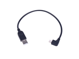 Lurelia Cabo Mini Usb, Transferência De Dados, 30cm, 2.0, 90°, Preto, Telemóveis