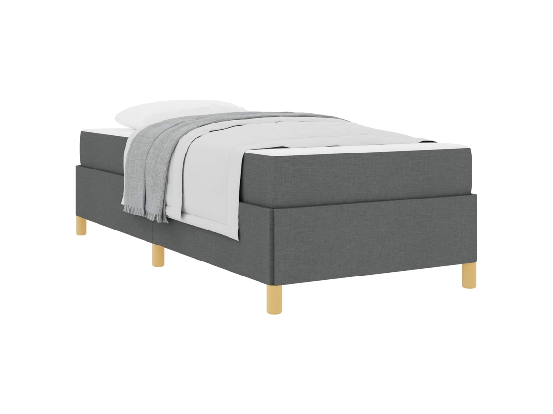 Estrutura da Cama com Colchão Cinza Escuro Tecido MAISON EXCLUSIVE 80x200 cm