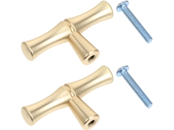 Magiclulu Conjunto De 2-puxadores Gaveta Em Cobre Dourado, Design Simples E Criativo, Acessório Decorativo E Prático