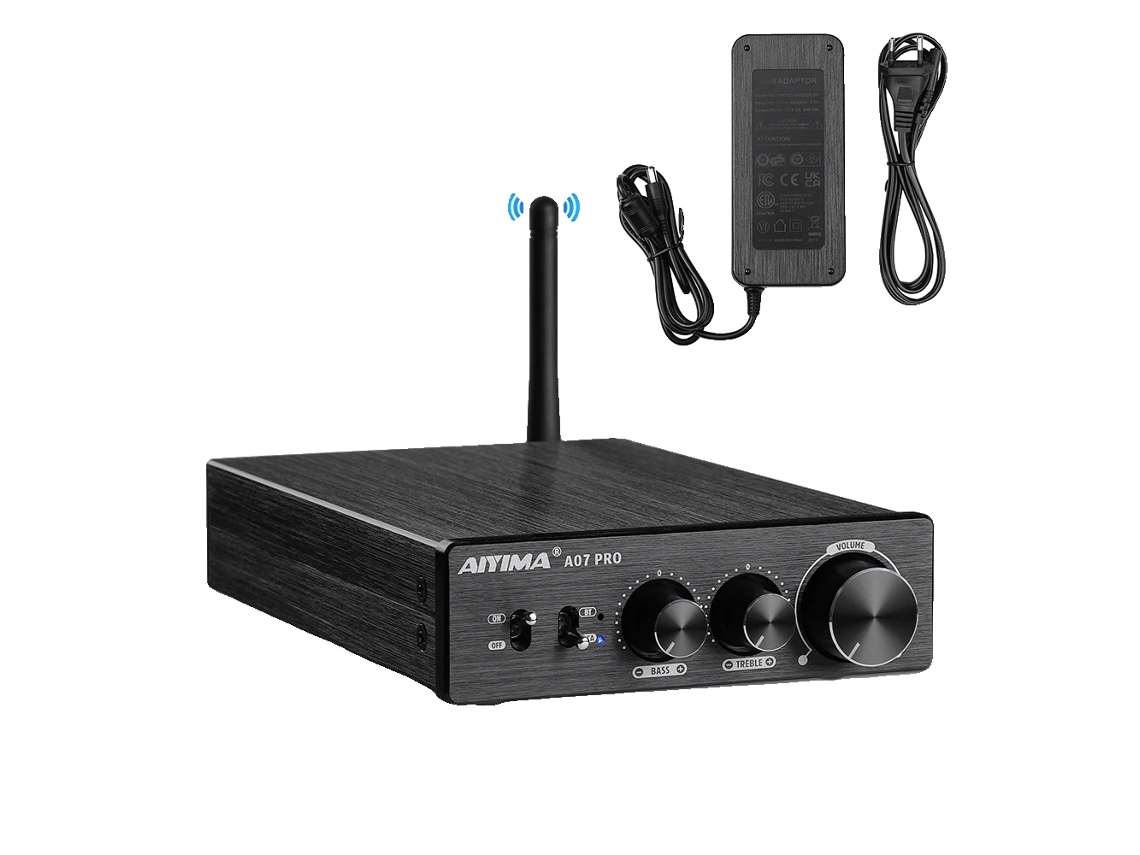 Amplificador De Potência Bluetooth, 300w X 2 De Potência De Saída, Chipset Tpa3255, A07 Pro 48v Eu Oem