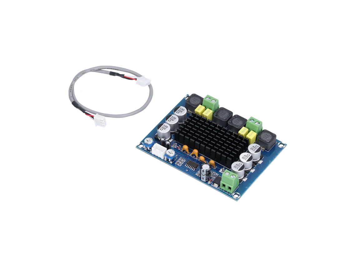 Amplificador De Áudio Digital Estéreo De Canal Duplo Laxiscreed, Alta Eficiência, Suporte 12v-24v Dc