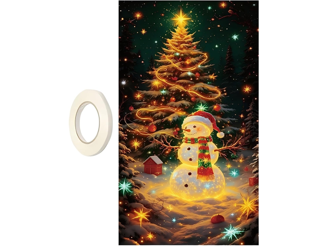 Faixa De Natal Fluorescente Para Porta De Entrada, Artigos De Festa 178 |
