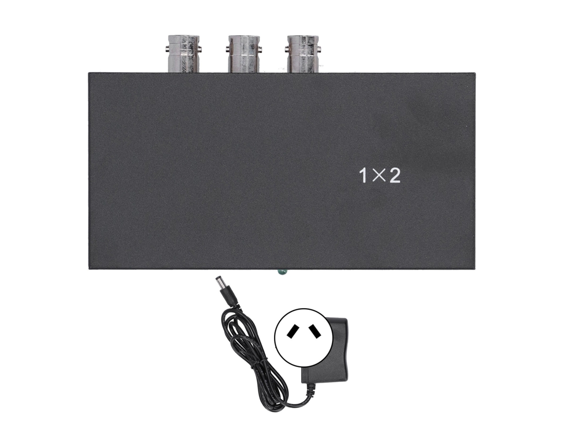 Divisor SDI 1x2 1080p com indicador LED (S/MARCA)