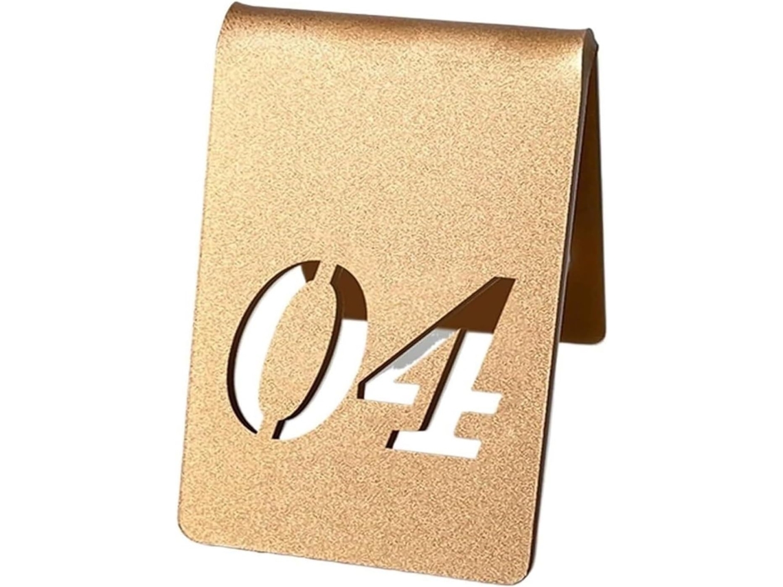 Placas De Acrílico Com Números Mesa, Suportes De Mesa Acrílico Dupla Face, Partículas Douradas, Para Festas De Casamento