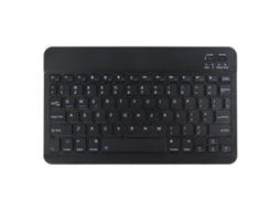 Teclado HEXINYIGJLY Bluetooth Ultra Fino Recarregável, Preto, para iPad/iPhone/Samsung/Android