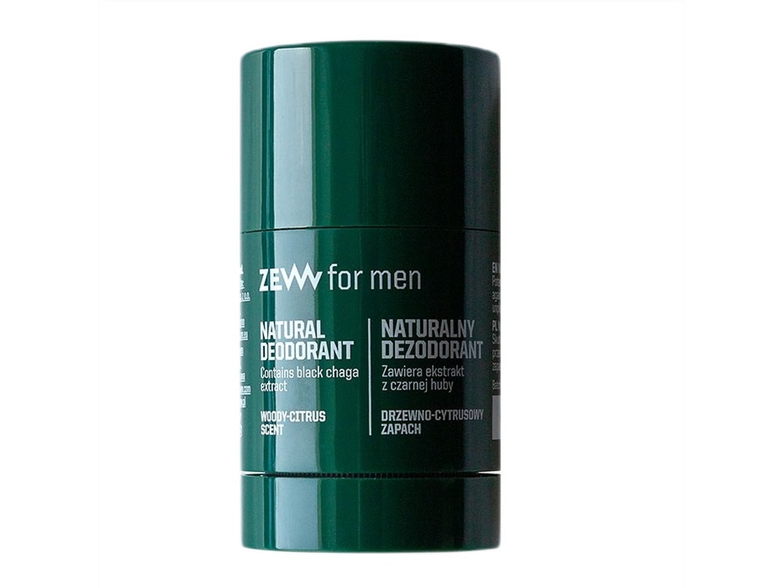 Black Chaga Natural Stick Deodorant, 30g Zew For Men