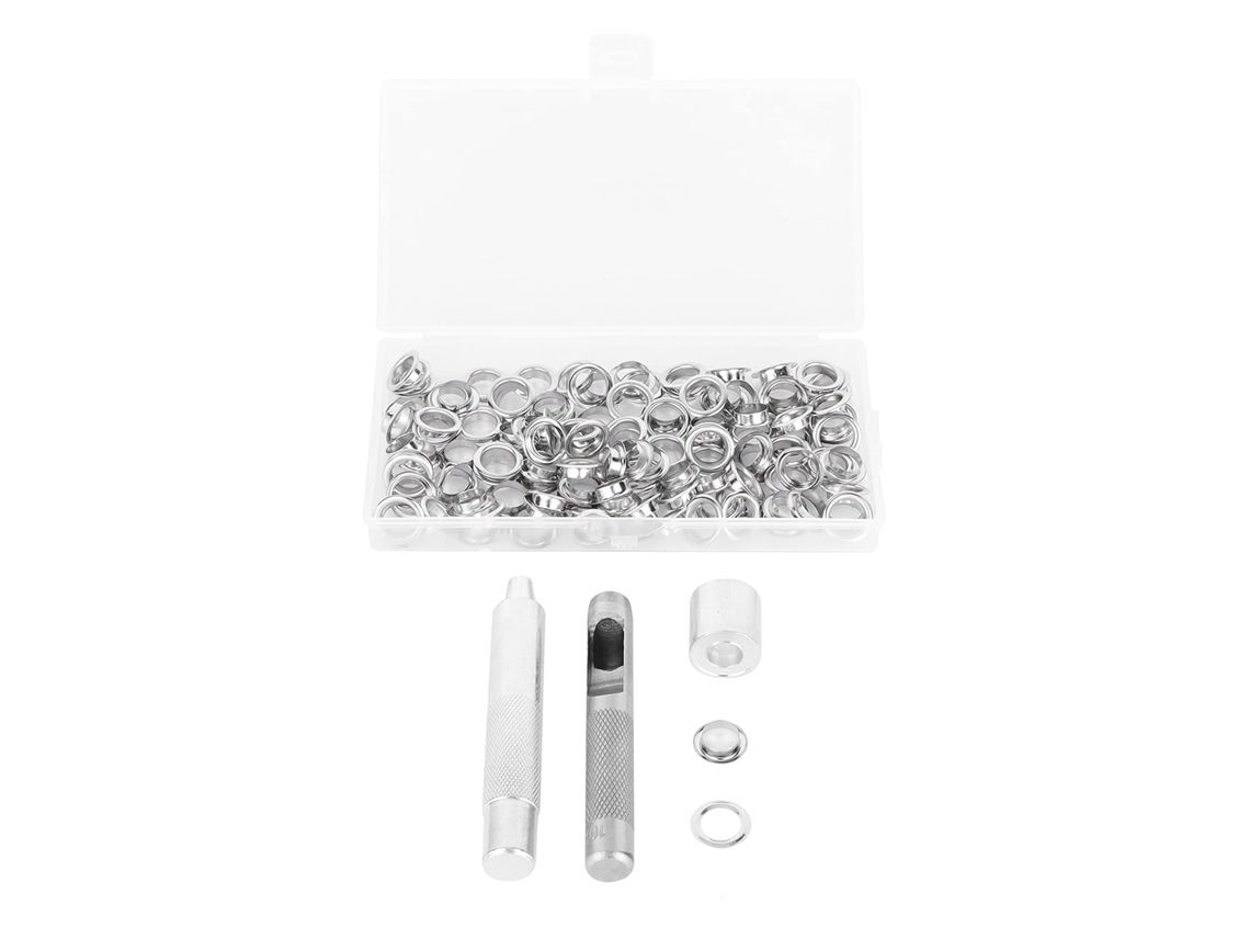 Kit De Ferramentas Para Ilhós 1/2 Polegada, Cuproníquel Com 100