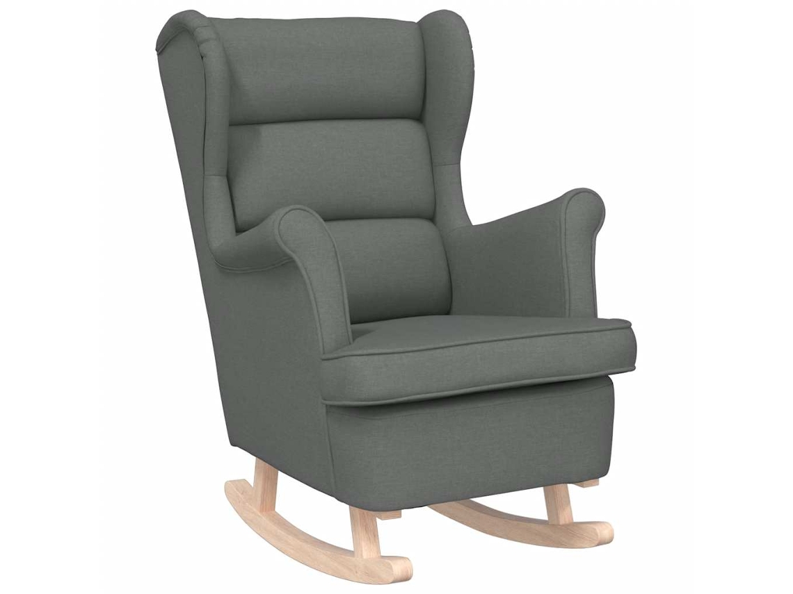 Rocking Chair, Rocking Chairs Vidaxl Cinzeto Tecido