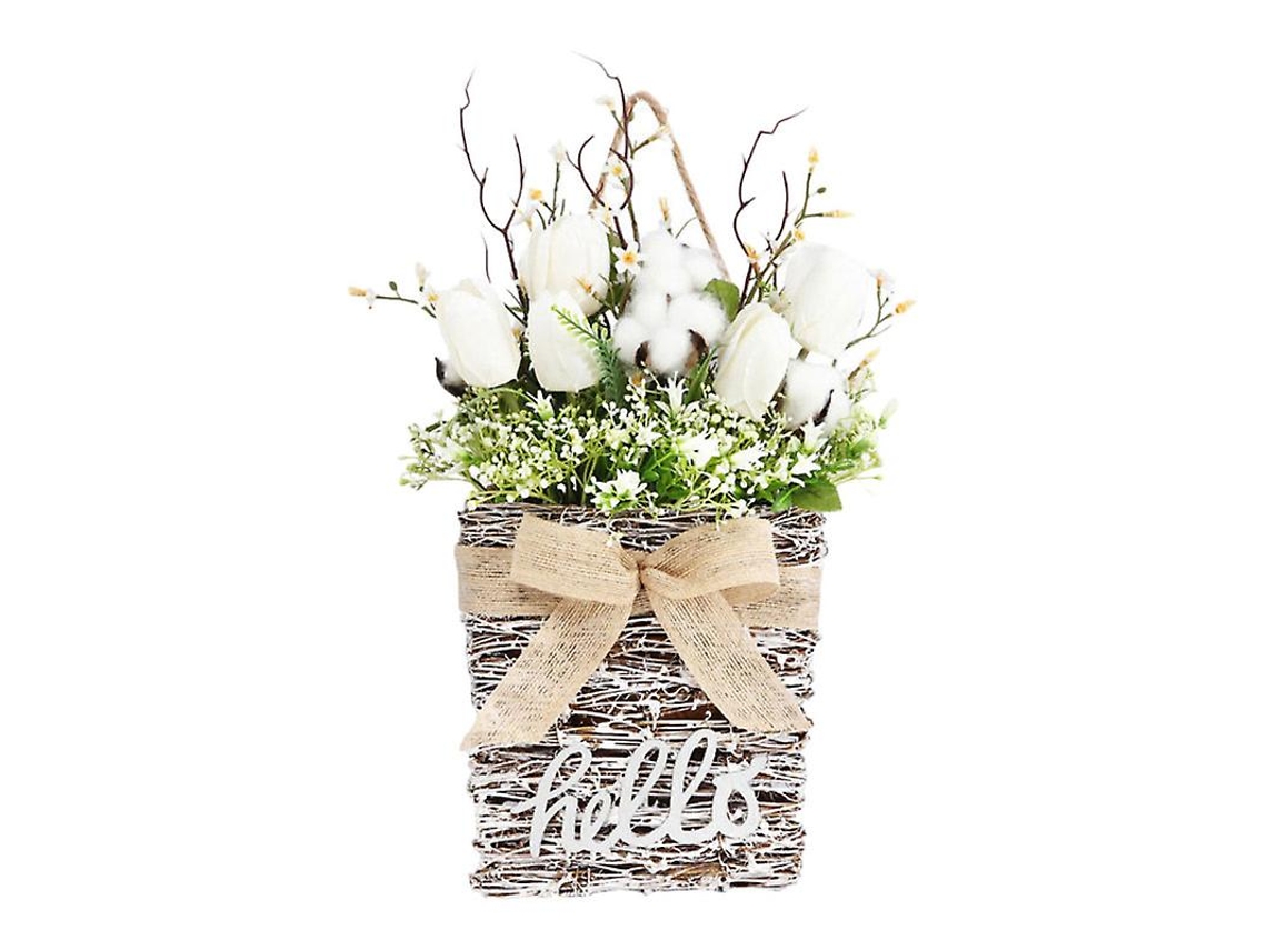 1Pcs Guirlanda de Cesta de Flores Artificiais ALLINLESS