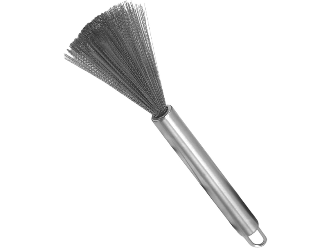 Escova De Aço Inoxidável Homoyoyo Para Limpeza Pratos E Panelas, Com Cabo Longo E Cerdas De Alta Densidade, Utensílios