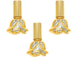 Conjunto De 3 Frascos De Vidro Recarregáveis Para Perfume, Ideal Para Aromaterapia, Cor Rosa, Design Compacto