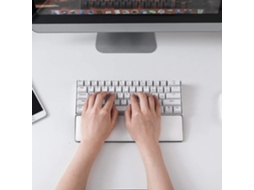 Lurelia Descanso De Pulso Ergonómico Para Teclado E Rato Branco Espuma Confortável