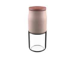 Moedor de Pimenta com Espessura Ajustável, Moagem Uniforme, Utensílio Cozinha Multifuncional para Moer Pimenta, Rosa. AQUAFORGE