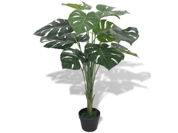Planta Artificial Monstera com Vaso de 70 Cm Verde BRILVIBERA