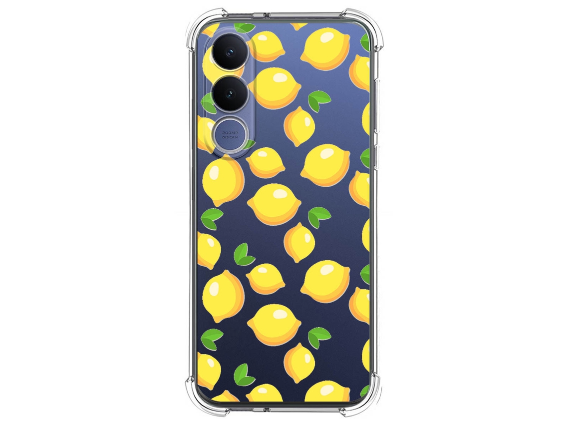 Capa Tumundosmartphone De Silicone À Prova De Choque Para Vivo V70 Fe Estampa De Limão