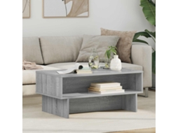 Vidaxl Mesa De Centro Cinza Sonoma 80 X 46 X 35 Cm