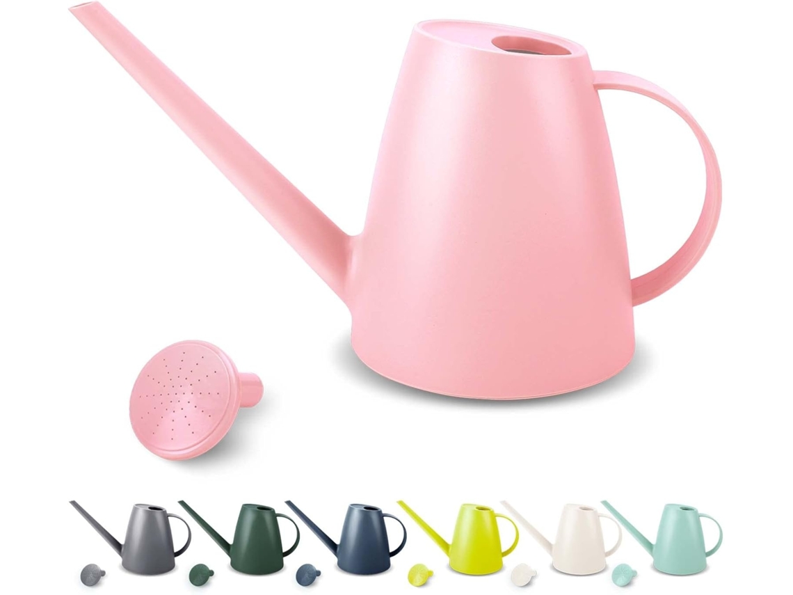 Regador, 1,8 L, Cor Rosa, Bico Longo, Para Plantas, Flores, Bonsai E Vasos Em Áreas Interiores Ou Exteriores