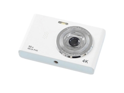 Câmera Digital 4k Para Viagem, Câmera Selfie, 50mp Hd, Lentes Duplas Brilvibera