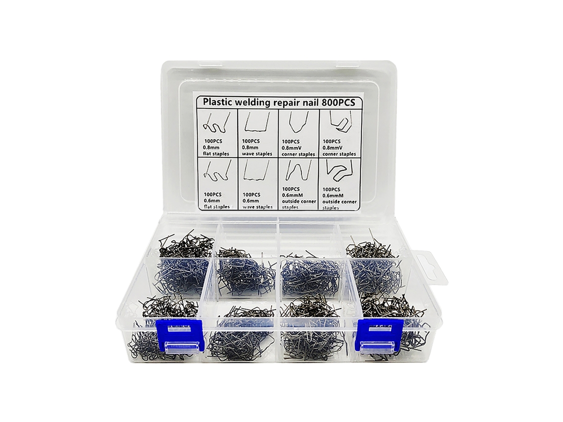Laxiscreed Pinos De Solda Para Reparação De Plásticos Em Carros, Kit Com 800 Peças E 8 Especificações