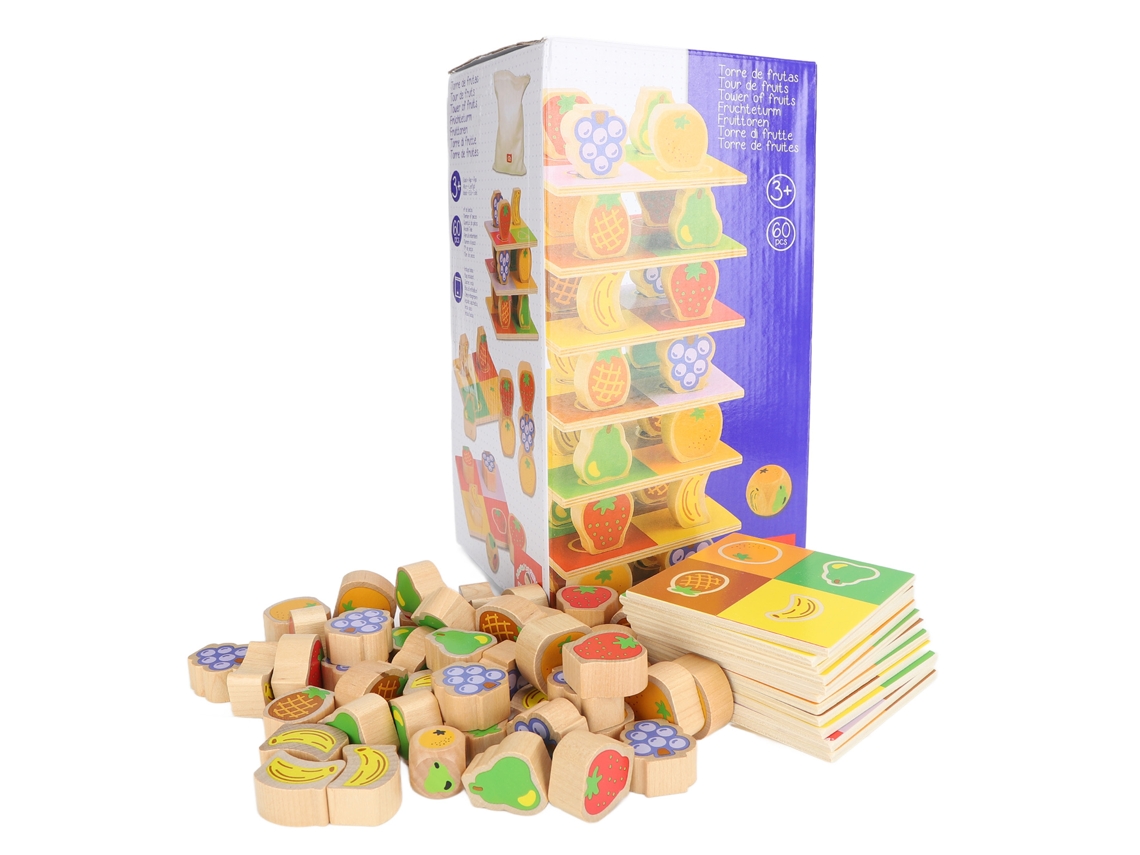 Jogo De Torre De Empilhamento Bloco De Madeira Crianças Jogo De Mesa Tabuleiro