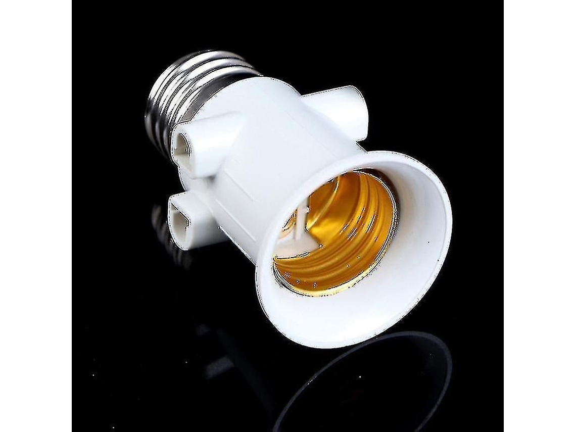 Adaptador De Lâmpada E27 Com Tomada, 100-240v, Com Plugue Europeu