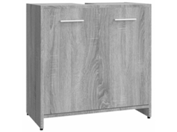 Bathroom Cabinet, Bathroom Cabinets Vidaxl Cinzeto Madeira Processada (n/a)