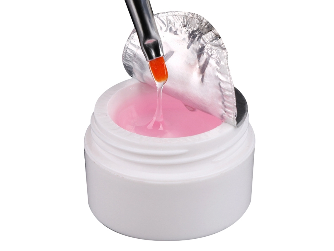 Gel Constructor De Uñas Rápido Profesional Para Extensión De Uñas Rosado Manicura Uv Gel