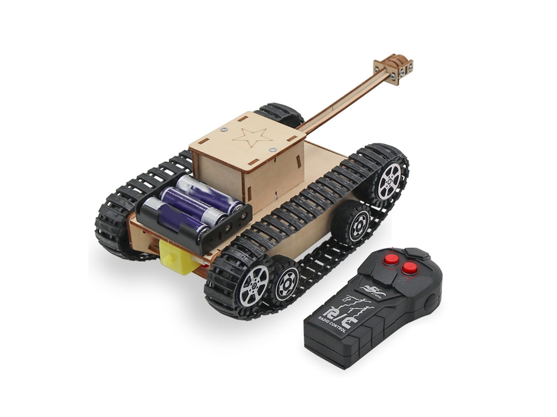 QUEBRA-CABEÇA DE MADEIRA TANQUE GOD OF WAR COM CONTROLE REMOTO 2 VIAS S/MARCA