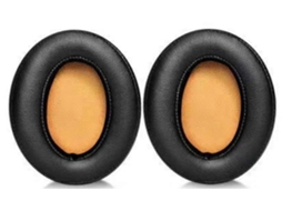 Almofadas auriculares de reposição compatíveis com os fones de ouvido Sennheiser Momentum 2.0 e HD1. Almofadas auriculares de couro com isolamento acústico, pretas Slowmoose (m2).