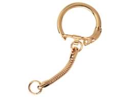 Chaveiro dourado Megacrea Diy de 10 peças