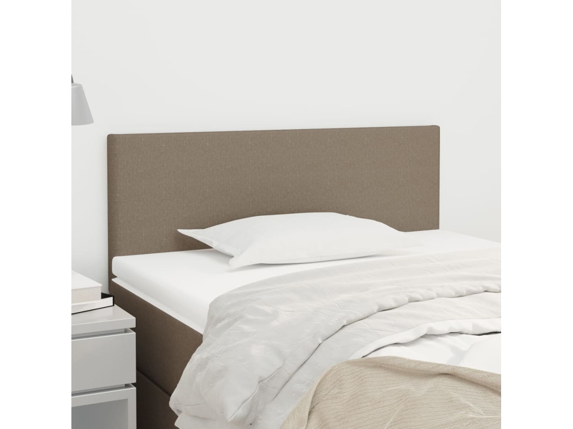 Cabecero de tela 80x5x78/88 cm Gris-marrón