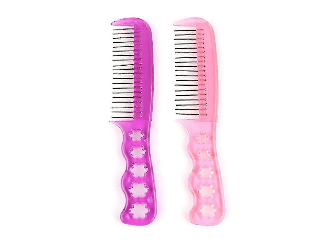 Escovas De Plástico Para Perucas Com Dentes De Aço Antiestáticos Para Cuidados Com Os Cabelos. Jinyubo Store