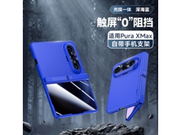 Capa Para Celular (azul Para Privacidade Huawei Puraxmax) Com Pintura Texturizada E Dobradiça De Mola.