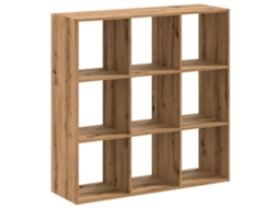 Bookcase, Bookcases Vidaxl Marrom Madeira Processada (102 X 32 X 102 Cm)