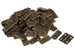 Dobradiças de Pistão Dobráveis Metal para Caixa Joias, Tom Bronze, 1,2' Comprimento, 80 Peças CHABERLU