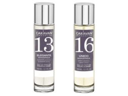 Conjunto de 2 Perfumes CARAVAN para Homem Nº16 e Nº13