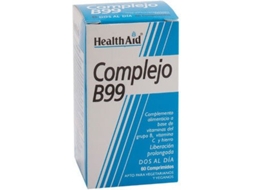 Suplemento Alimentar HEALTH AID Comprimidoslejo B 99 60 Tabs (Manga, Açai, Chá Verde, Frambuesa)