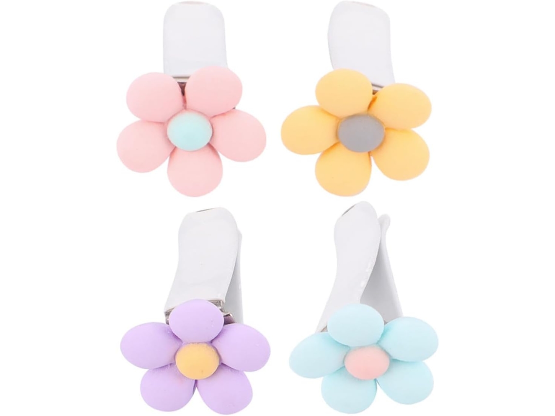 Clipe Com Estampa Floral - Decoração Prática E Natural Para Saídas De Ar