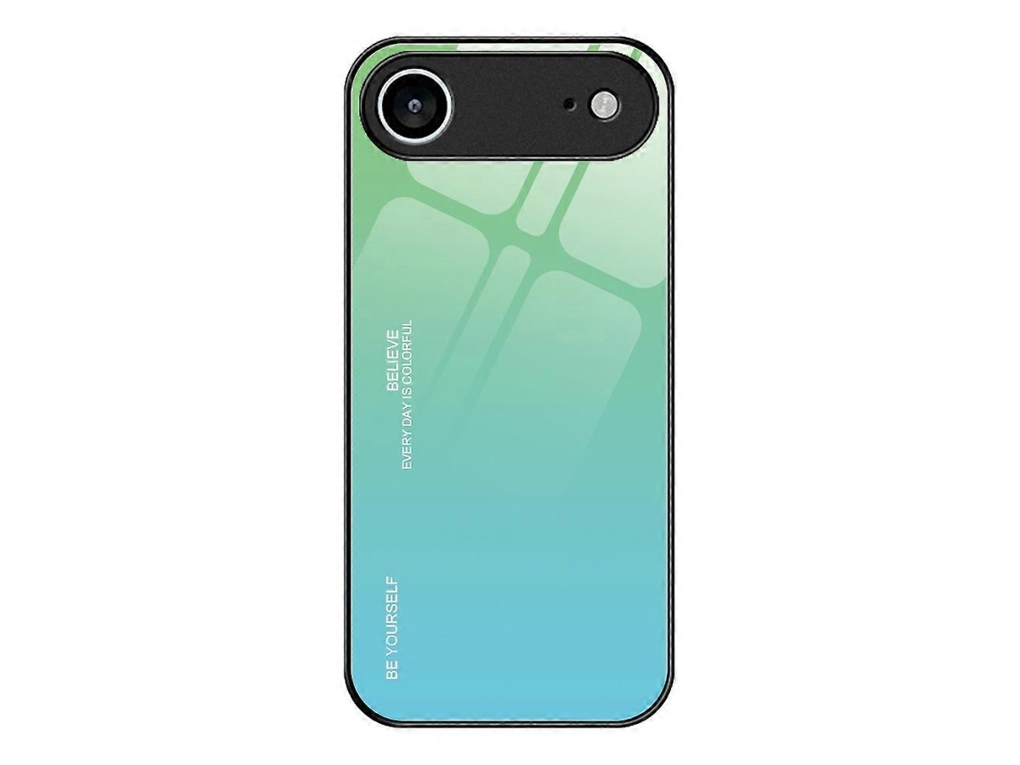 Compatível Com Iphone 17 Air Capa De Celular Em Tpu Com Vidro Temperado Em Degradê - Dourado Rose-lingling Multicolor
