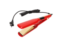 Prendedor De Cabelo Elétrico Profissional Ferro De Alisar E Cachos Com Coating Cerâmico Para Salão De Beleza M Vermelho