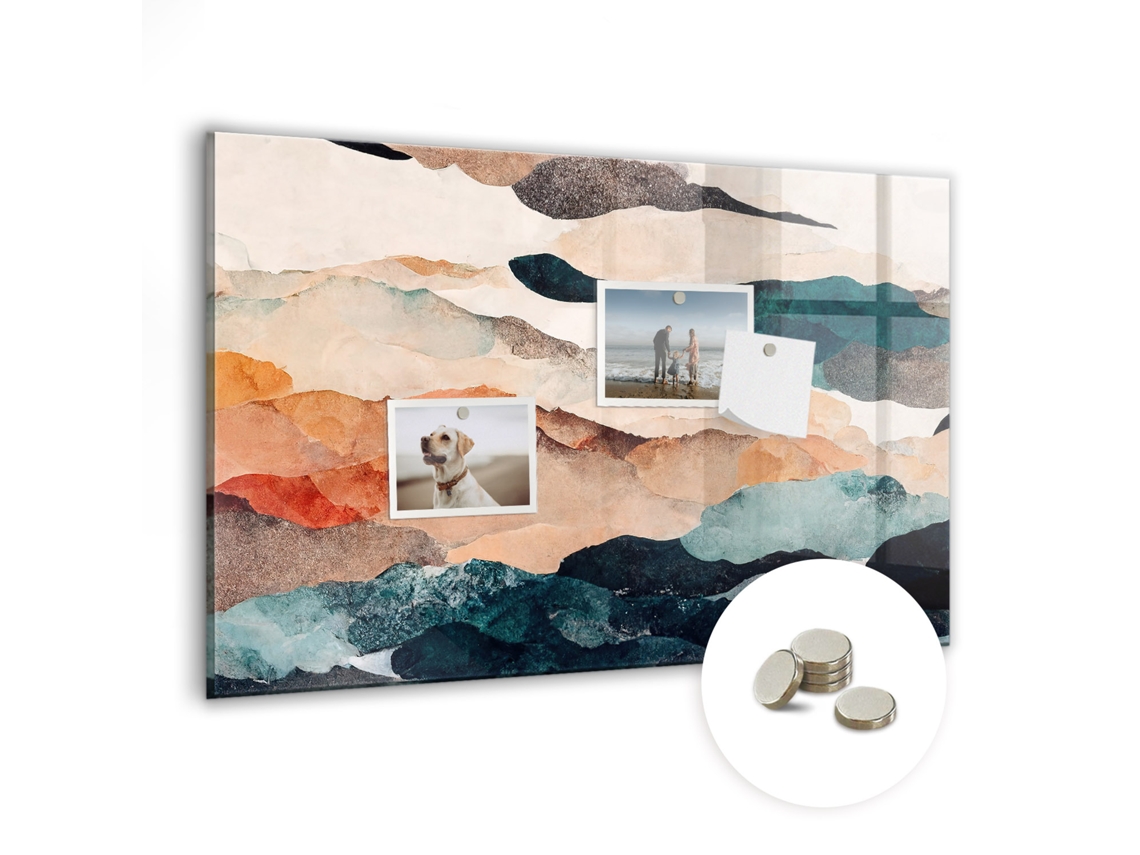 Quadro Magnético De Parede Paisagem Abstrata Para O Quarto Das Crianças Espelharte (60x40 Cm)