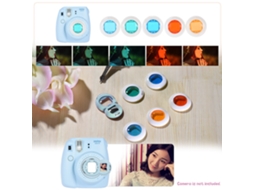 Kit De Acessórios 10 Em 1 Para Fujifilm Instax Mini 8/8+/8s/9: Capa, Correia, Espelho De Selfie, Filtro, Álbum, Adesivos E Moldura