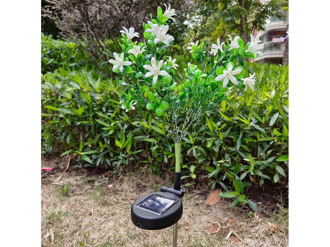 Luzes Solares de Estaca de Jardim de 2 Pacotes Luzes Solares Externas Luzes Led de Flores Movidas a Energia Solar
