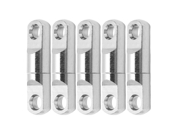 Conector de Anzol Rotativo Inox 360° 5pcs 6