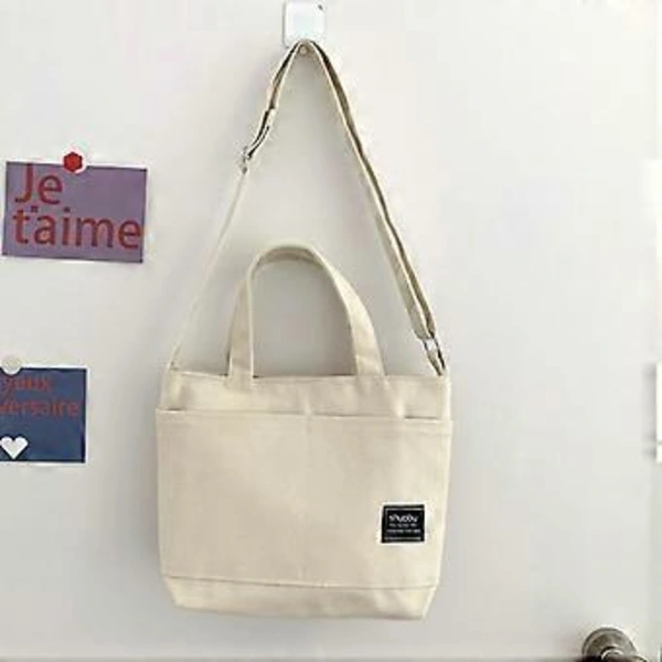 Bolsa de Lona AQUAFORGE estilo sacola, feminina, branca