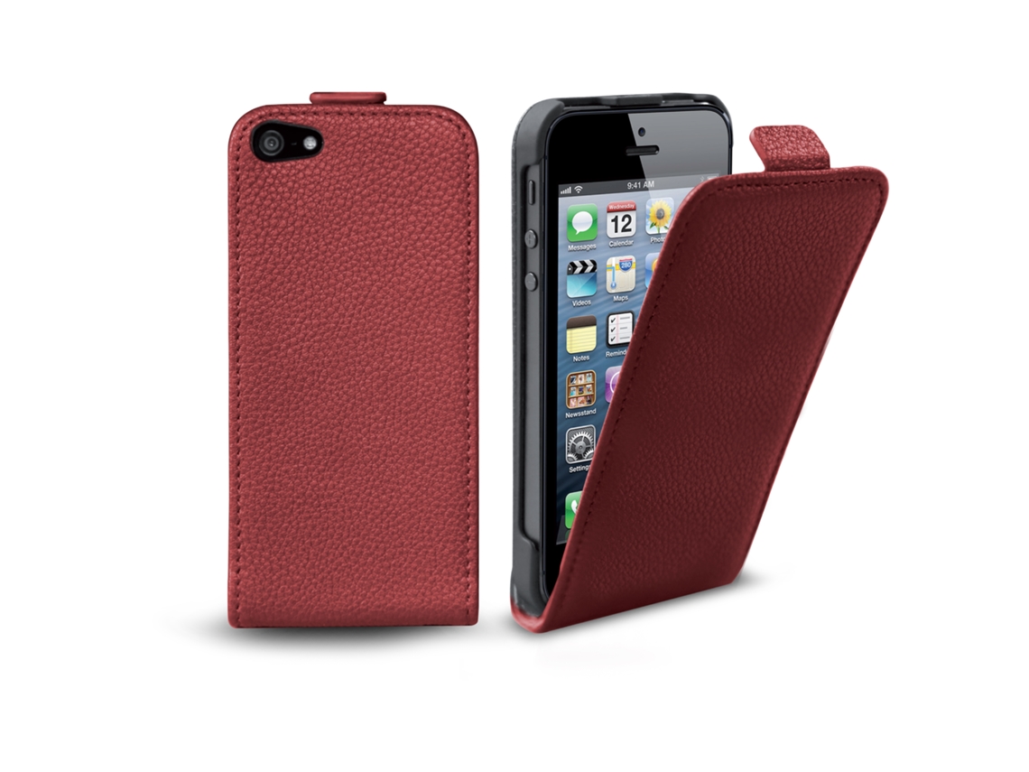 Flip PU iPhone 5 SBS Vermelho