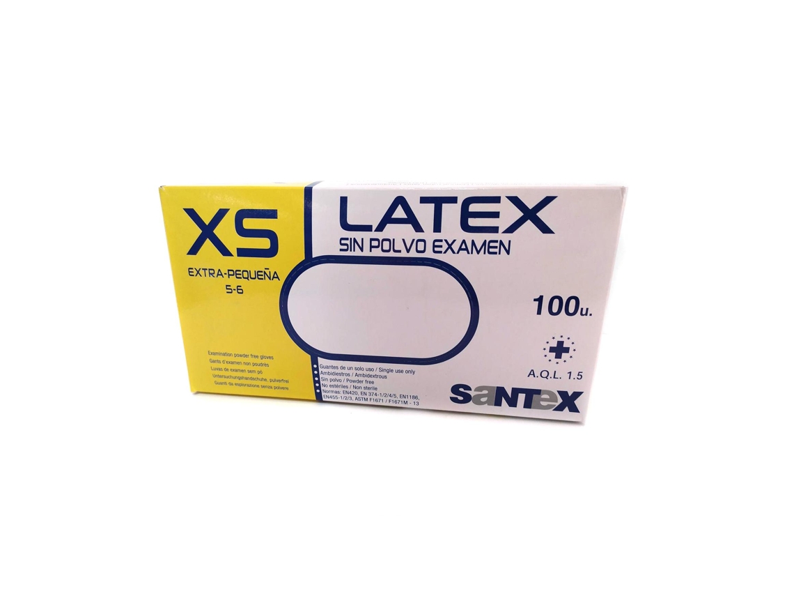 Luva Latex sem Pó com 100 XS