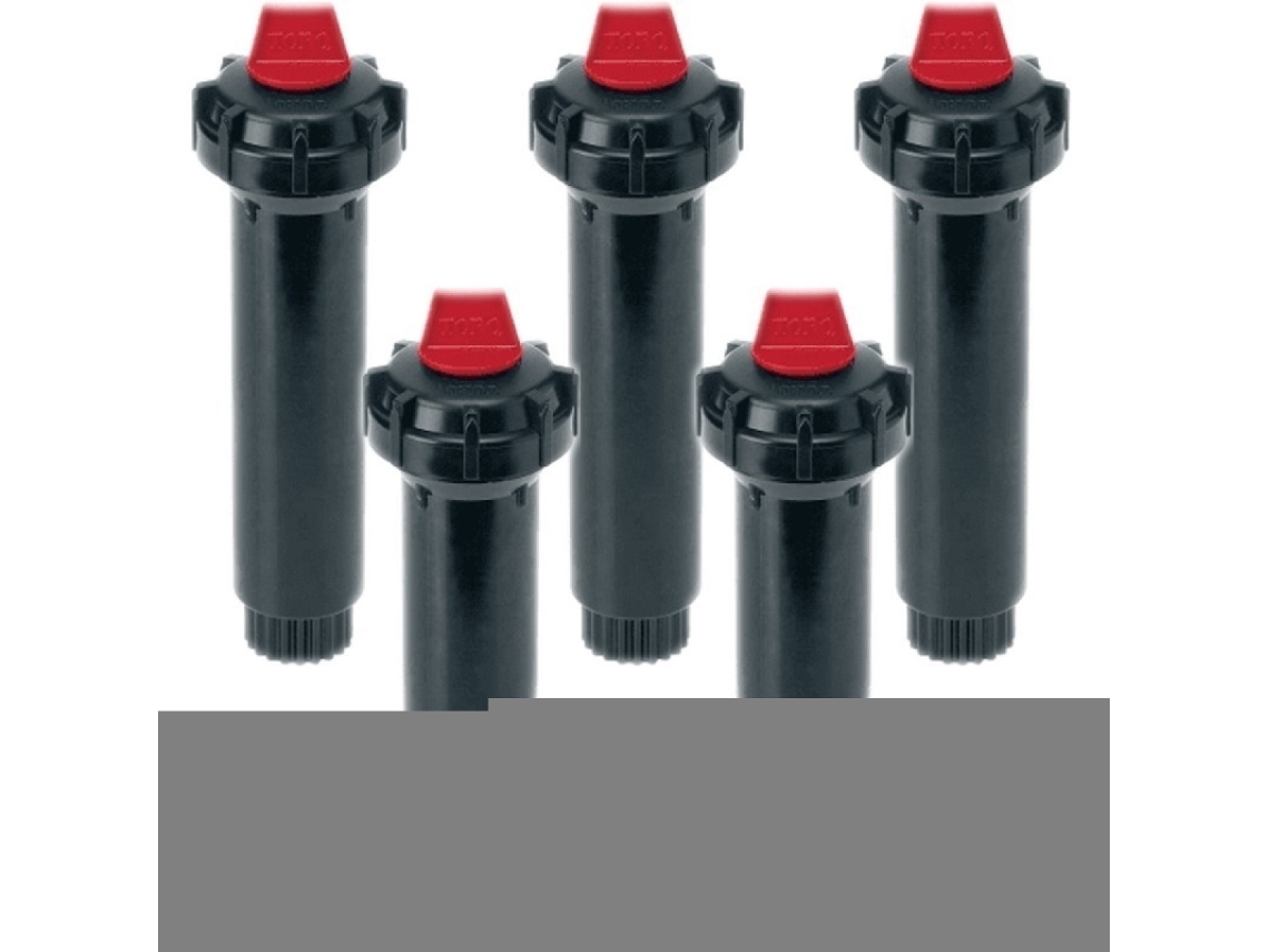 Difusor Pop-up Toro 570z-4p 10 Cm, Pacote Com 5 Unidades Os Modelos 570z Possuem Uma Vedação De Baixa Pressão Que Libera A Haste Somente Ao Retrair,